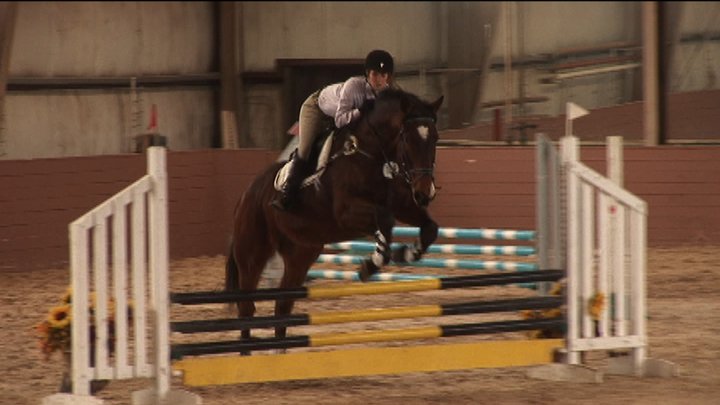 Trooper jumping