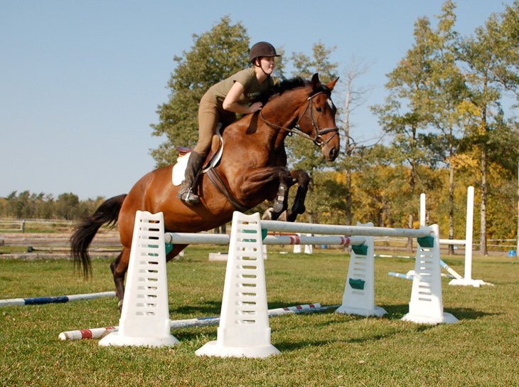 Trooper jumping